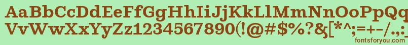 GhostlightSemibold Font – Brown Fonts on Green Background