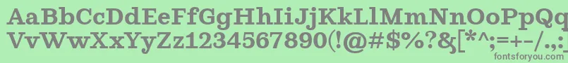 GhostlightSemibold Font – Gray Fonts on Green Background