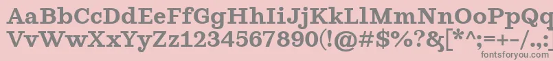 GhostlightSemibold Font – Gray Fonts on Pink Background