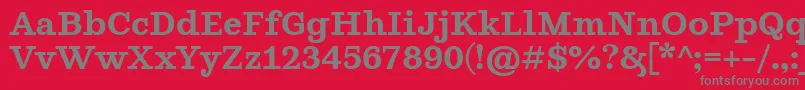 GhostlightSemibold Font – Gray Fonts on Red Background