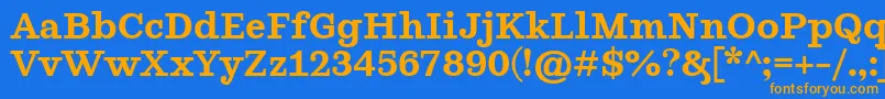 GhostlightSemibold Font – Orange Fonts on Blue Background
