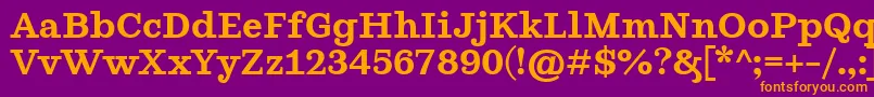 GhostlightSemibold Font – Orange Fonts on Purple Background