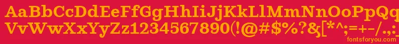 GhostlightSemibold Font – Orange Fonts on Red Background