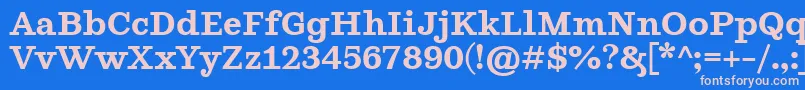 GhostlightSemibold Font – Pink Fonts on Blue Background