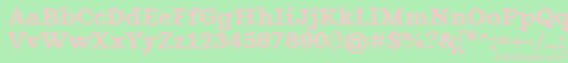 GhostlightSemibold Font – Pink Fonts on Green Background