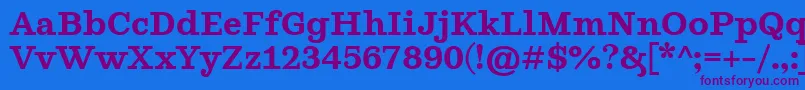 GhostlightSemibold Font – Purple Fonts on Blue Background
