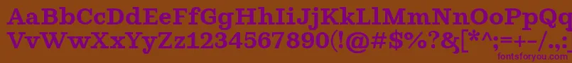 GhostlightSemibold Font – Purple Fonts on Brown Background