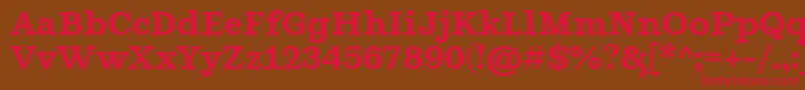 GhostlightSemibold Font – Red Fonts on Brown Background