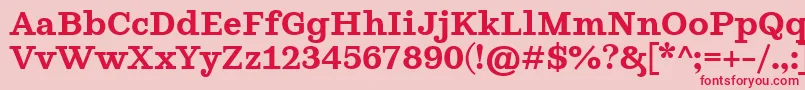 GhostlightSemibold Font – Red Fonts on Pink Background
