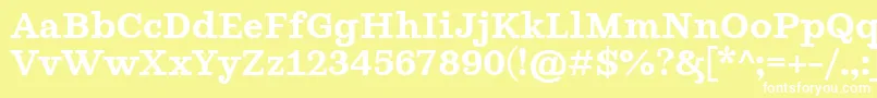 GhostlightSemibold Font – White Fonts on Yellow Background