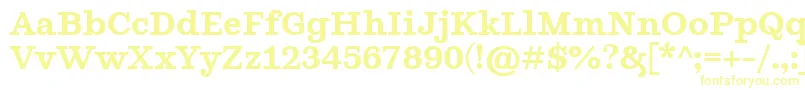 フォントGhostlightSemibold – 白い背景に黄色の文字