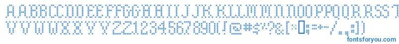Шрифт Embroide – синие шрифты