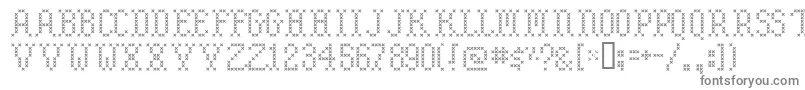 Embroide-Schriftart – Graue Schriften