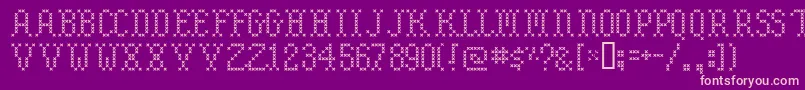 Embroide Font – Pink Fonts on Purple Background