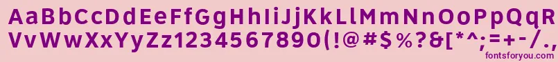 Roadgeek2005Series5b Font – Purple Fonts on Pink Background