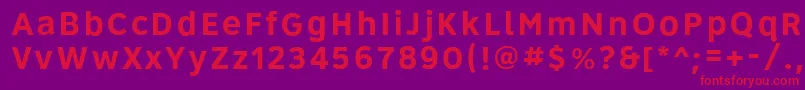 Roadgeek2005Series5b Font – Red Fonts on Purple Background