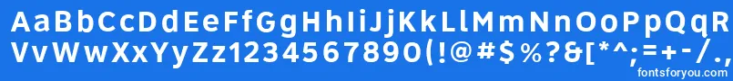 フォントRoadgeek2005Series5b – 青い背景に白い文字