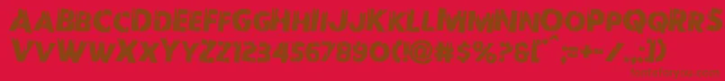 fuente Redundeadrotate2 – Fuentes Marrones Sobre Fondo Rojo