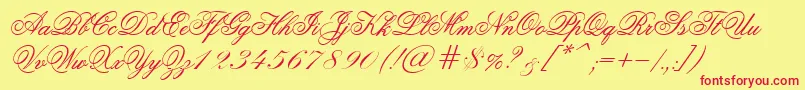 More about LaJollaEs Font LaJollaEs Font – Red Fonts on Yellow Background