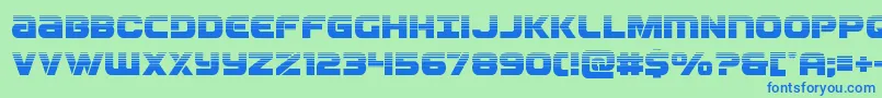 Ozdahalf Font – Blue Fonts on Green Background