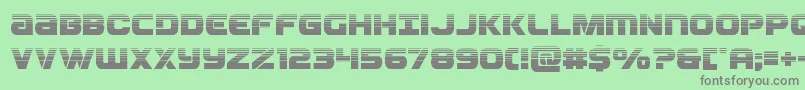 Ozdahalf Font – Gray Fonts on Green Background