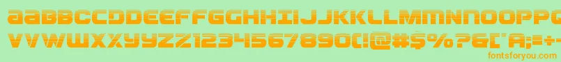 Ozdahalf Font – Orange Fonts on Green Background