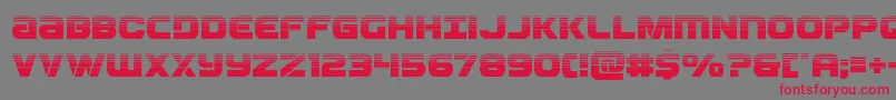 Ozdahalf Font – Red Fonts on Gray Background