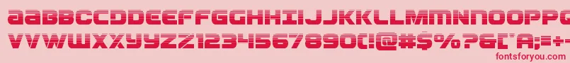Ozdahalf-Schriftart – Rote Schriften auf rosa Hintergrund