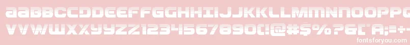 Ozdahalf Font – White Fonts on Pink Background