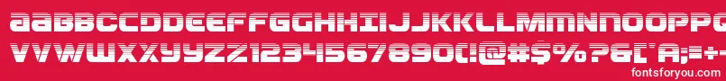 Ozdahalf Font – White Fonts on Red Background