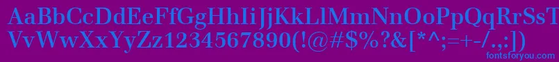 EmonaSemibold Font – Blue Fonts on Purple Background