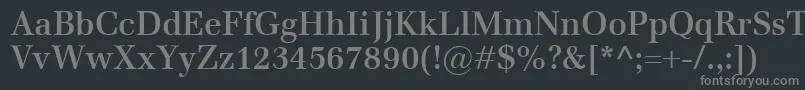 EmonaSemibold Font – Gray Fonts on Black Background