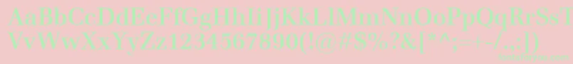 EmonaSemibold Font – Green Fonts on Pink Background