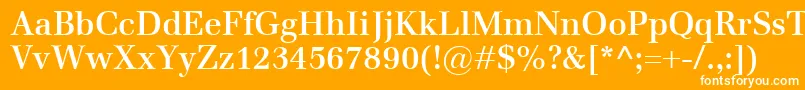 フォントEmonaSemibold – オレンジの背景に白い文字