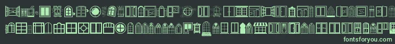 Czcionka Window – zielone czcionki na czarnym tle