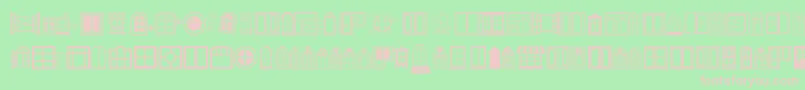 Window Font – Pink Fonts on Green Background