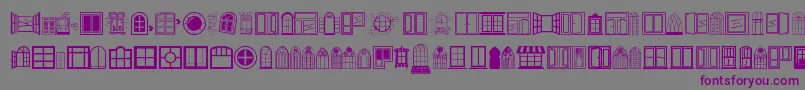 Window Font – Purple Fonts on Gray Background