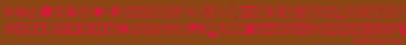 Window Font – Red Fonts on Brown Background