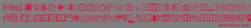 Window Font – Red Fonts on Gray Background