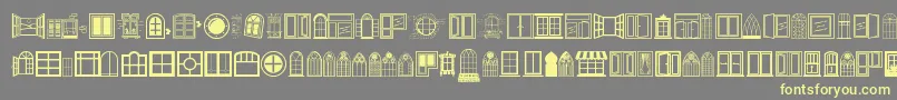 Czcionka Window – żółte czcionki na szarym tle