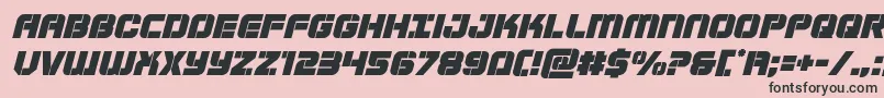 Supersubmarineital Font – Black Fonts on Pink Background