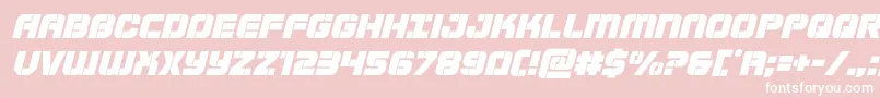 Supersubmarineital Font – White Fonts on Pink Background