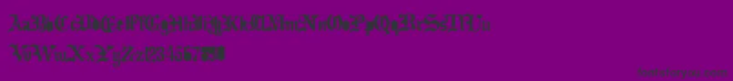Dramatype Font – Black Fonts on Purple Background