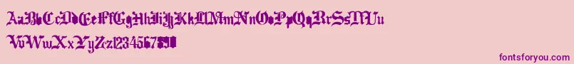 Dramatype Font – Purple Fonts on Pink Background
