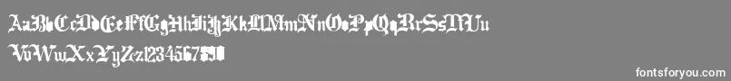 フォントDramatype – 灰色の背景に白い文字