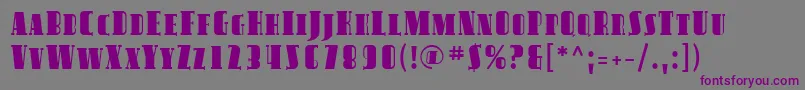 Sfavondalesc Font – Purple Fonts on Gray Background