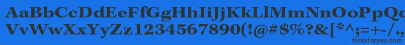 KeplerstdBoldextcapt Font – Black Fonts on Blue Background