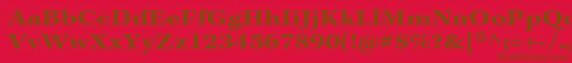 fuente KeplerstdBoldextcapt – Fuentes Marrones Sobre Fondo Rojo