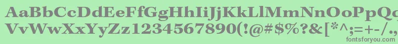 KeplerstdBoldextcapt Font – Gray Fonts on Green Background