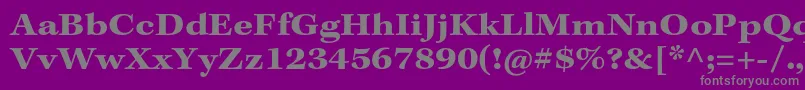 KeplerstdBoldextcapt Font – Gray Fonts on Purple Background